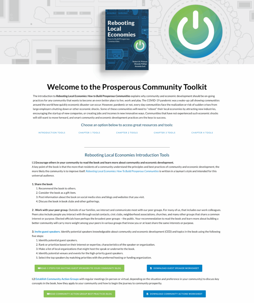Prosperous Places Web - Book Toolkit page (long)