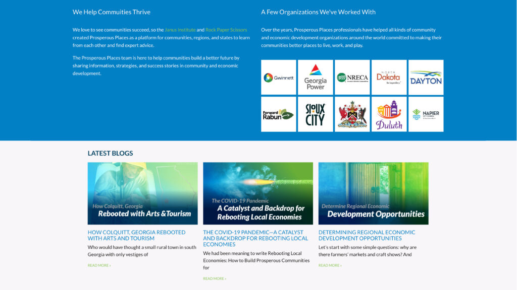 Prosperous Places Partner & Blog Highlight